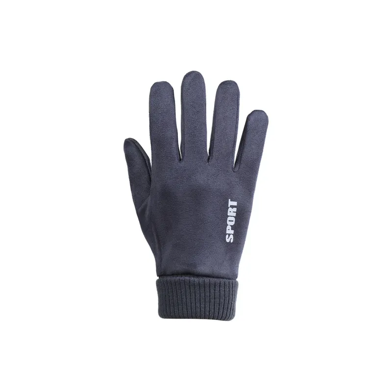 Yamaichi Maru Suede Knit Gloves Unisex-3