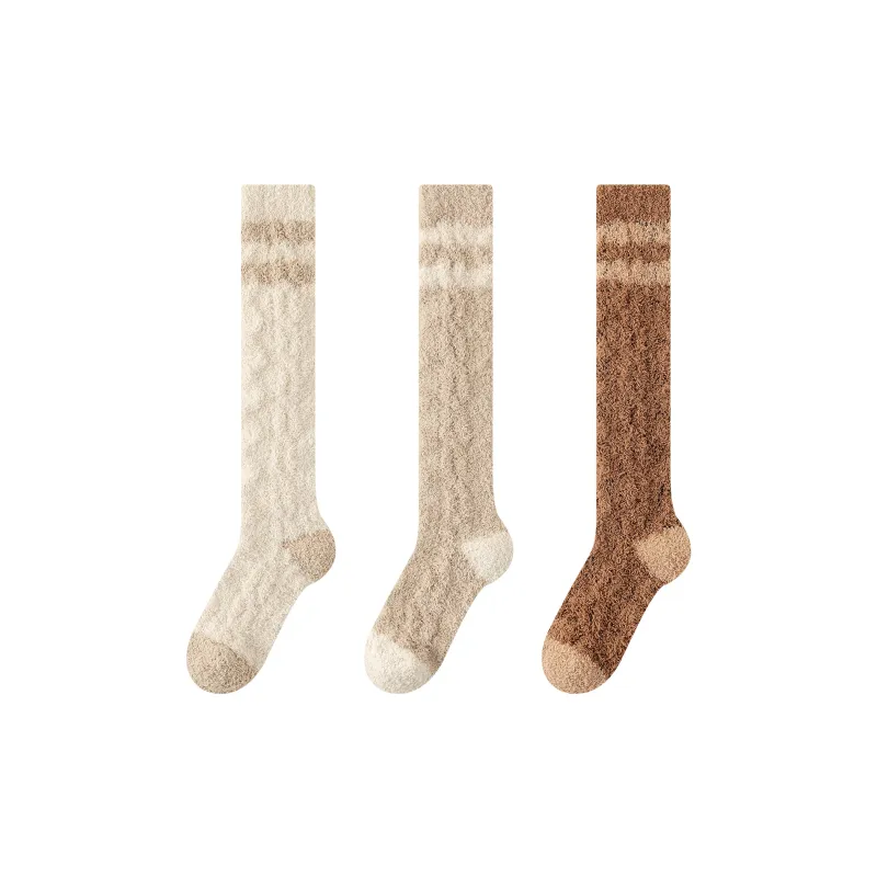 XXLLG Knee High Socks Women's 3 Pack-7