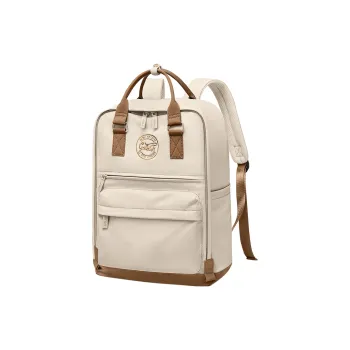 GOLF Fabric Backpack Extra Large Women's Apricot/Elegant Black