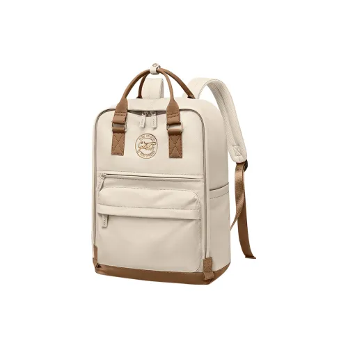 GOLF Fabric Backpack Extra Large Women's Apricot/Elegant Black