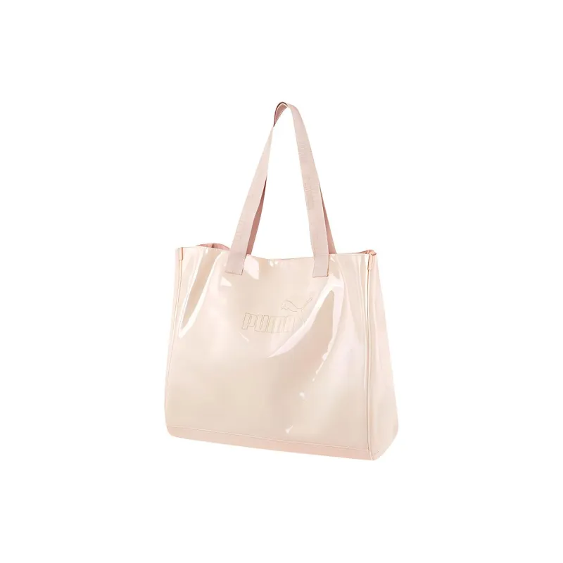 PUMA Artificial Leather Tote Bag Shopping Bag Shoulder Bag Handbag Regular Unisex Quicksand Pink-0
