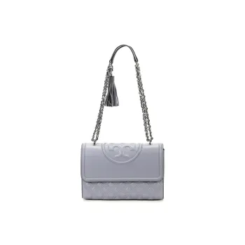 TORY BURCH Fleming Sheepskin Portable Crossbody Bag Shoulder Bag Women's Blue