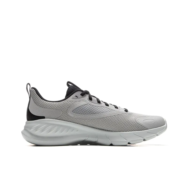 LiNing EasyFit Fle Abrasion Resistant Breathable Low Top Casual Running Shoes Men's Gray Black-1