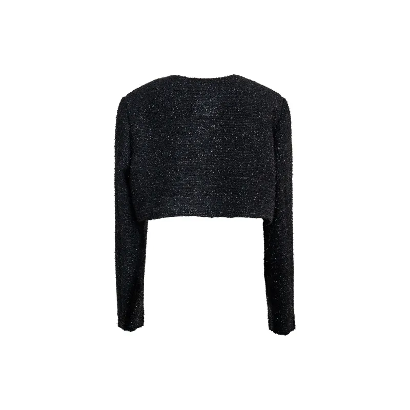 ROEYSHOUSE Cropped Coats Women's Black-1