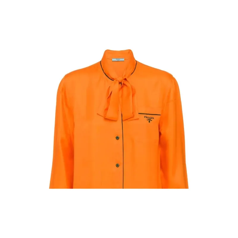 PRADA SS22 Shirt Women's Orange-1