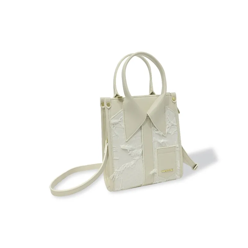 MACK JODAER Synthetic Leather Shoulder Bag Crossbody Bag Handbag Regular Women's Ecru-1