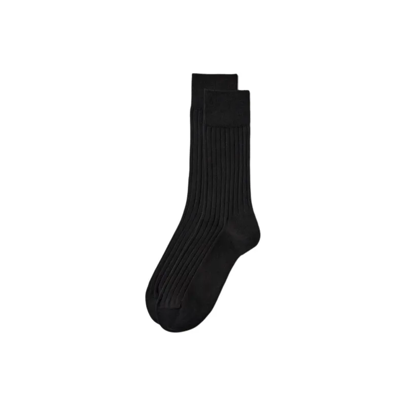 UNIQLO Mid Calf Socks Women's 1 Pack Black-0