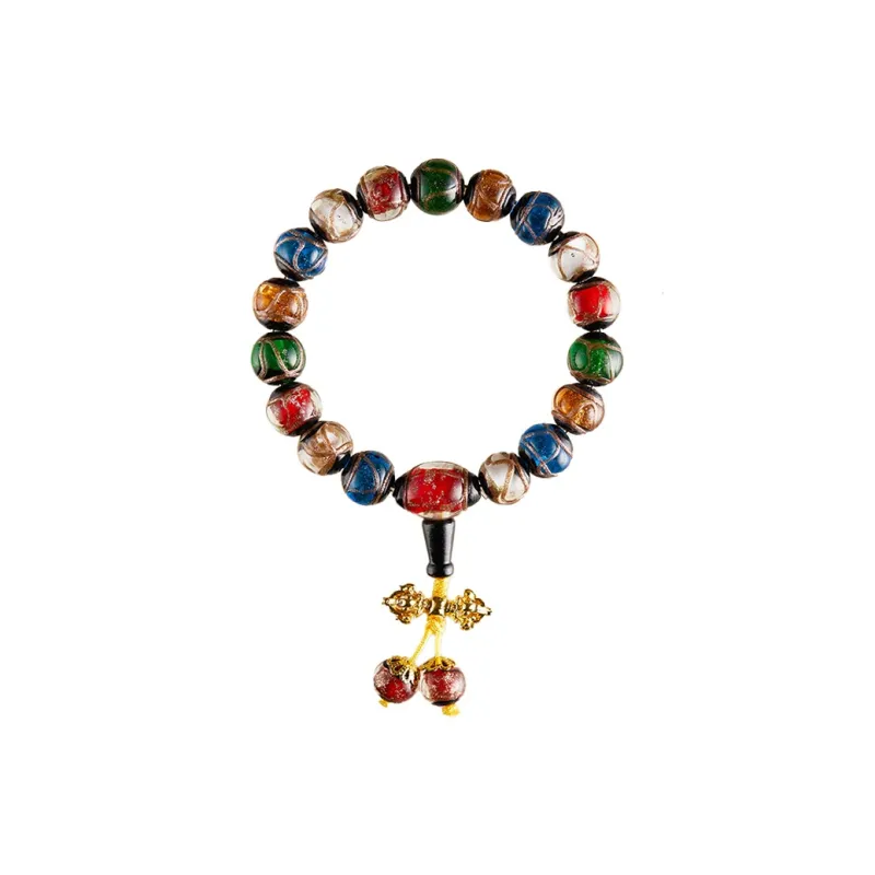 VIVIWELL Colored Glaze Jade Bracelets Unisex-8