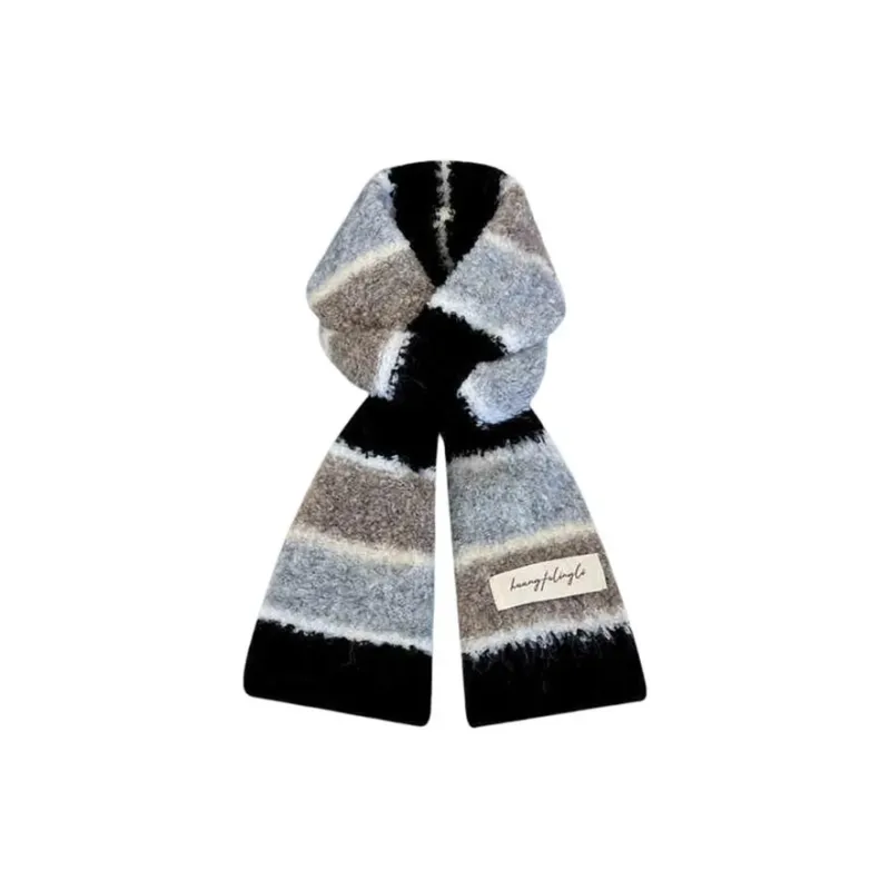 PISHUSHU Polyester Knit Scarves Women's-0