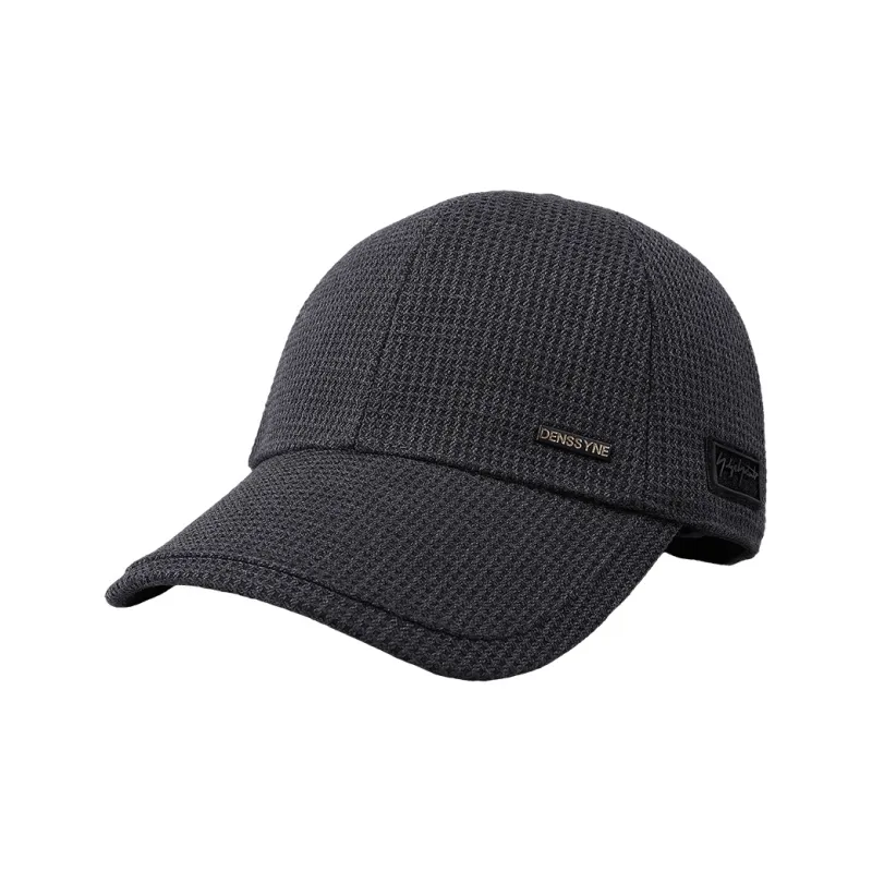DENSSYNE Woolen Baseball Caps Men's Black-4