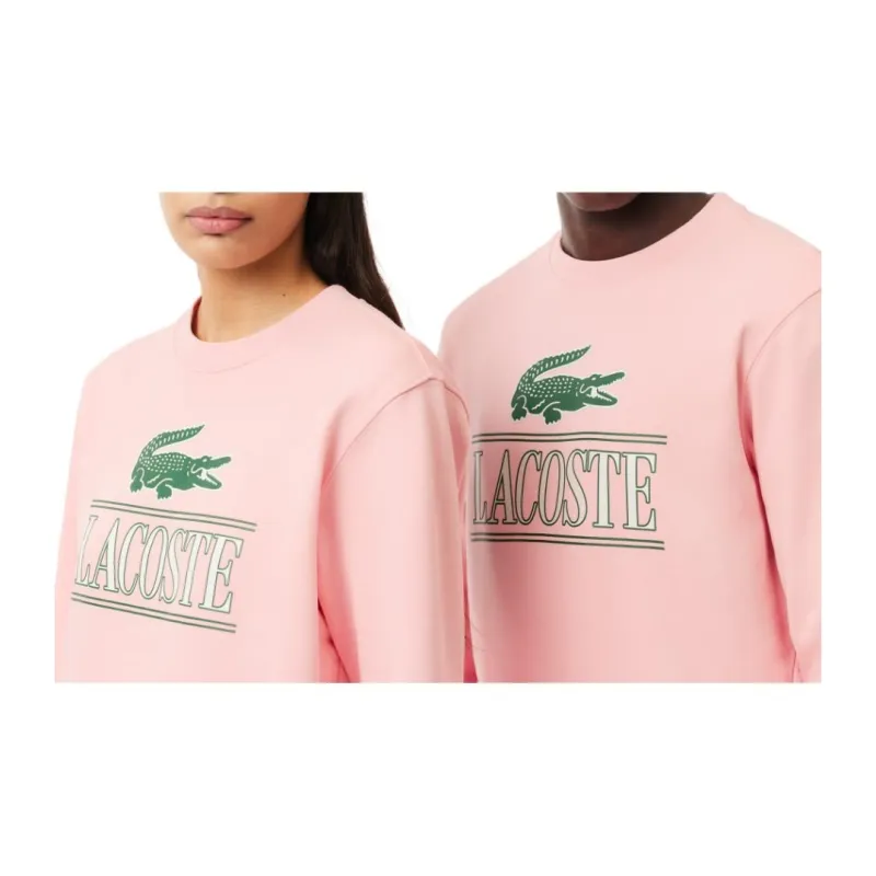 LACOSTE Sweatshirts Unisex Pink-4