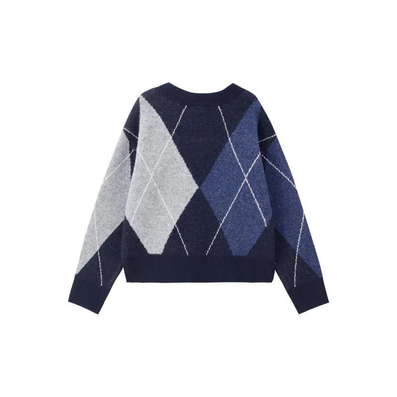UNIQLO Knitwear Women's Navy Blue/gray blue-1