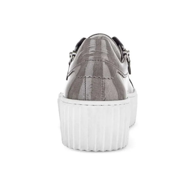 Gabor Fashion Low-Top Skateboard Shoes Women's Gray-4
