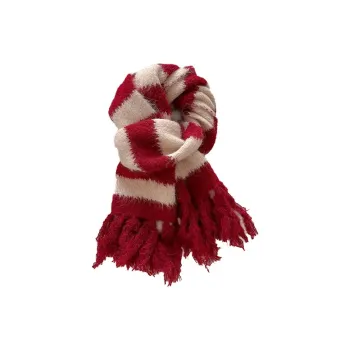 PISHUSHU Wool Blend Knit Scarves Unisex
