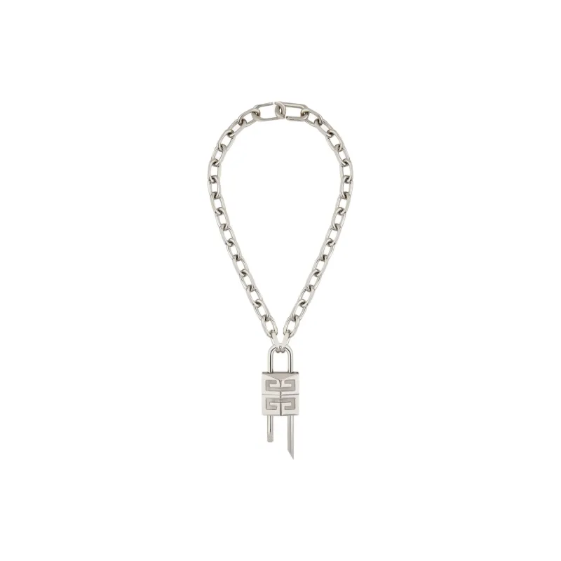 Givenchy Logo engraved Lock Necklace-1