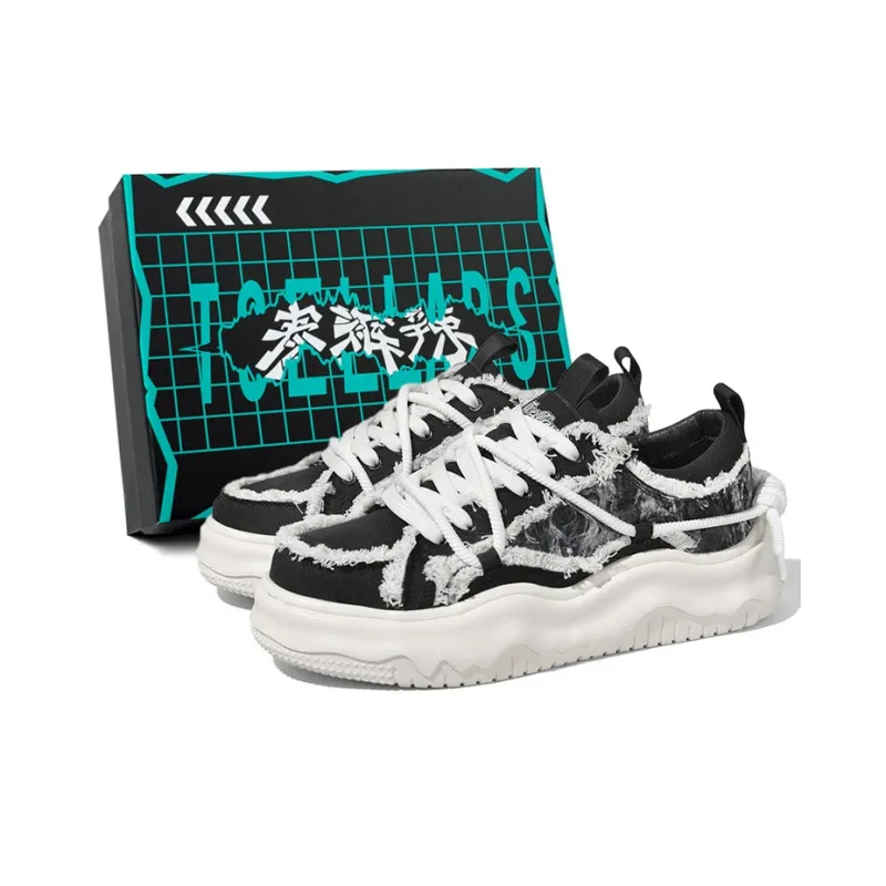 TCELLARS Anti Slip And Wear Resistant Lightweight Height Increasing Low Top Canvas Shoes Unisex-0