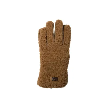UGG UGGfluff Logo Patch Gloves