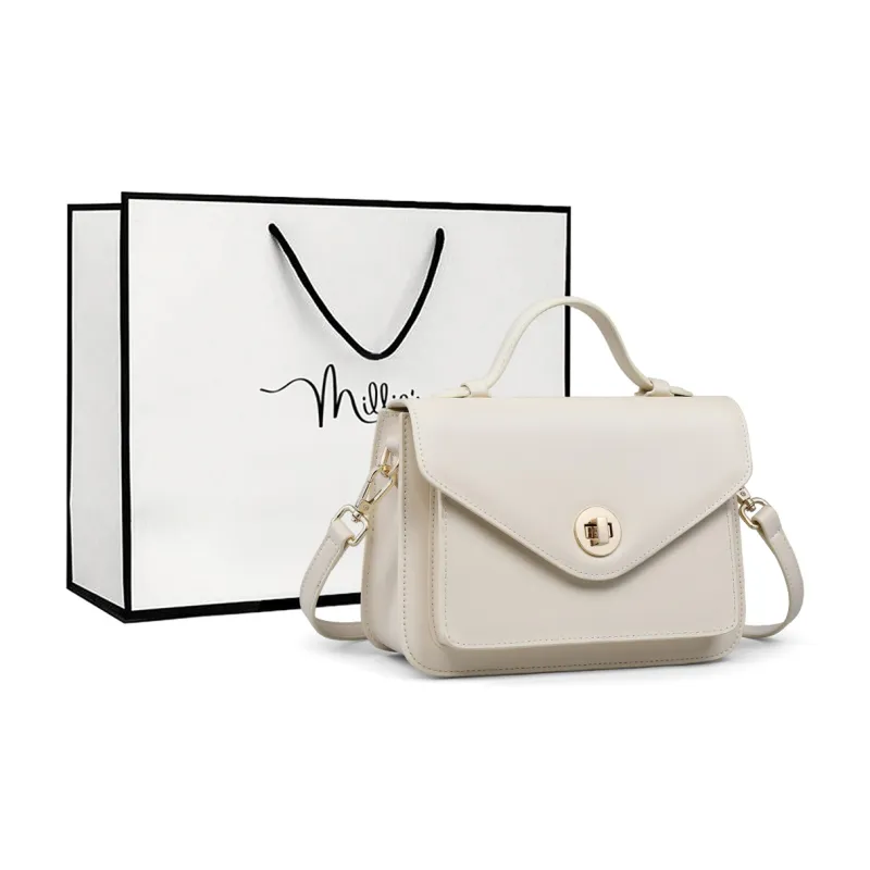 MILLIE'S Cow Leather Synthetic Leather Crossbody Handbags Regular Women's Vintage Brown-8