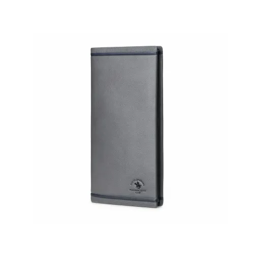 SANTA BARBARA POLO & RACQUET CLUB Cow Leather Wallet Men's Gray