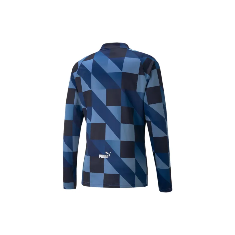 PUMA Manchester City MATCH Pre Sweat Soccer Jerseys Men's Blue-1