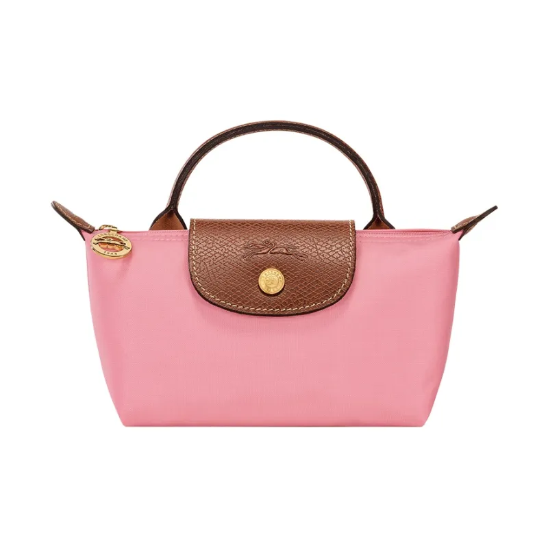 LONGCHAMP Le Pliage Recycled Canvas Canvas Bag Handbags Women's Cotton Candy-4