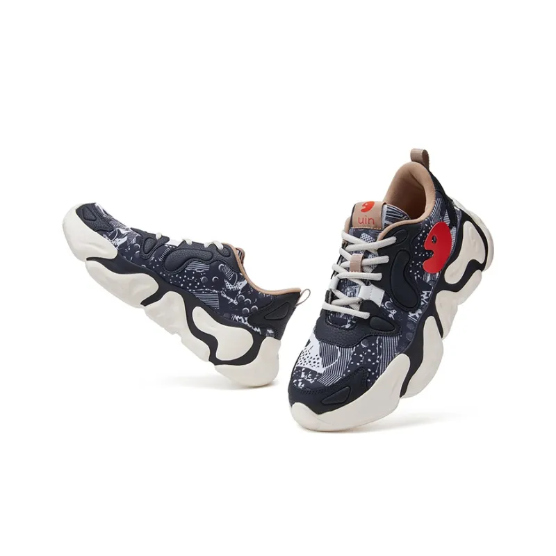 U.IN Painted Travel Shoes Low Top Chunky Sneakers Unisex-26