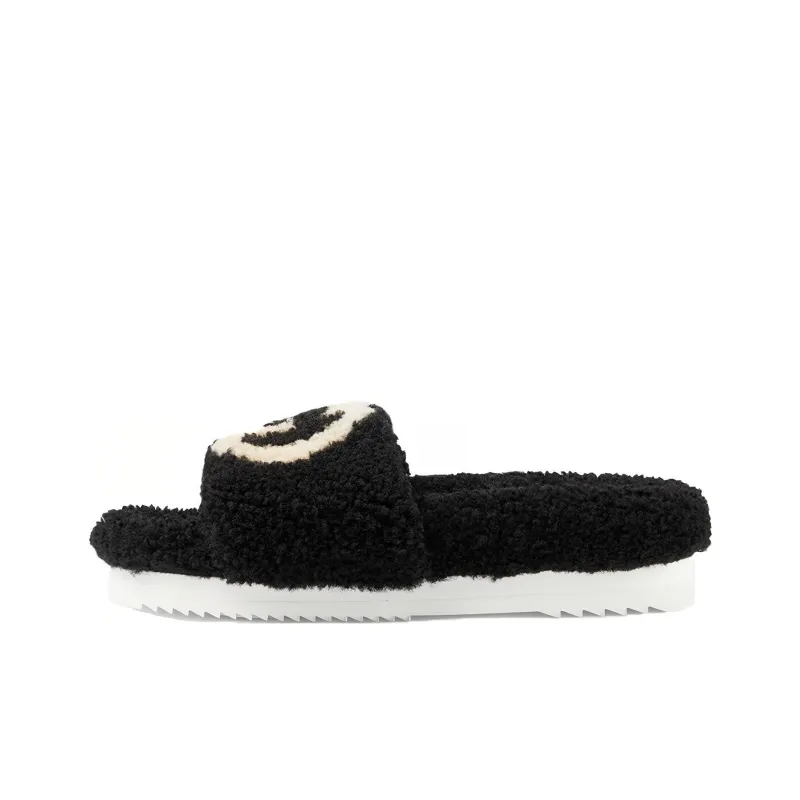 GUCCI Women's Slide 'Interlocking G Merino Wool Black' Women's-0