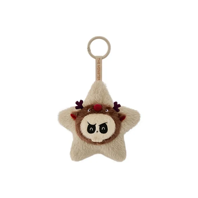 POP MART THE MONSTERS Classic Collection Shiny Plush Pendant Blind Box Products Single Mystery Box/Full Box 6 Pcs-6