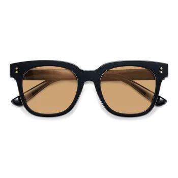 Wood Premium TR/Memory Plastic Square Sunglasses Unisex