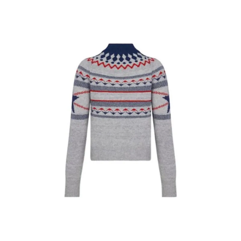 DIOR Cashmere Sweaters Women's Gray-1