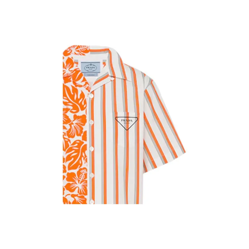 PRADA Shirts Men Orange-4