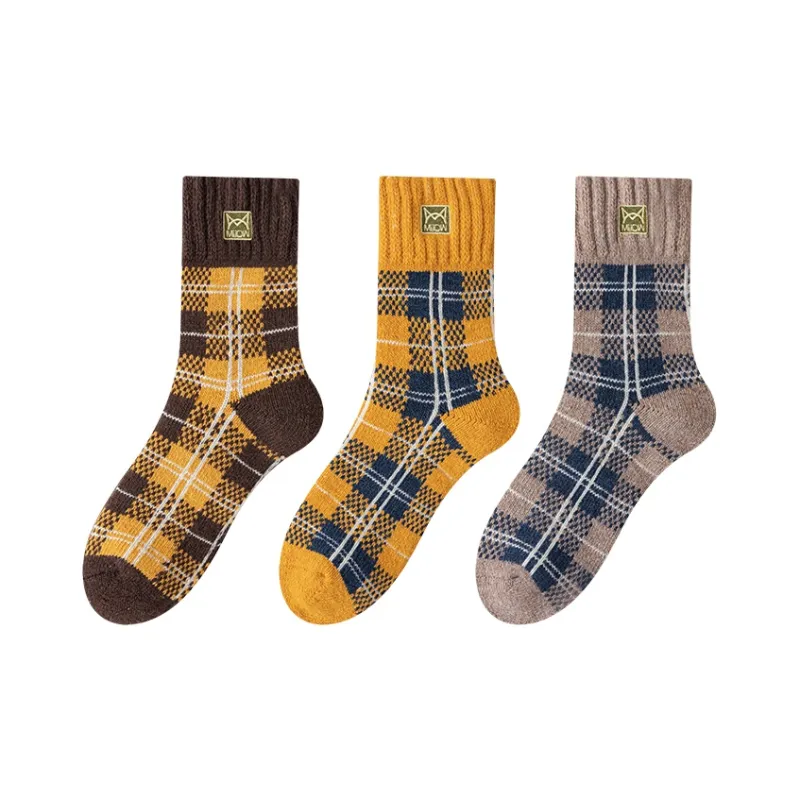 MIIOW Mid Calf Socks Unisex 3 Pack-30