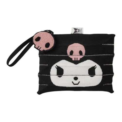 JOSEPH&STACEY Kuromi Collaboration Polyester Clutch Regular Women's Black