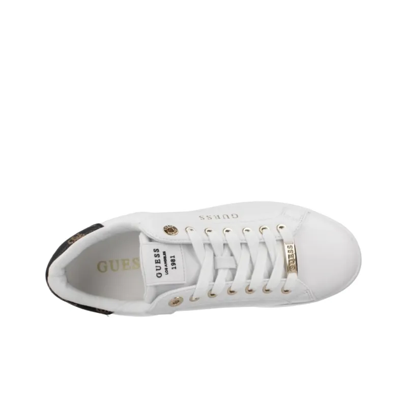 GUESS Roki Low-Top Skateboard Shoes Women's Pure White-2