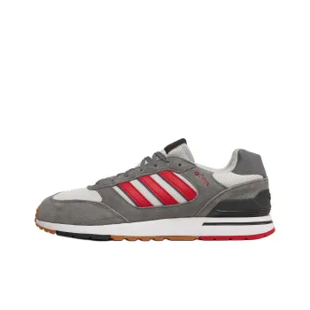 Adidas Run 80s Anti Slip Wear Resistant Low Top Casual Running Shoes Men's Gray Red