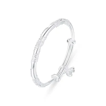 SHOIIIW S 999 Fine Silver Bangles Women's