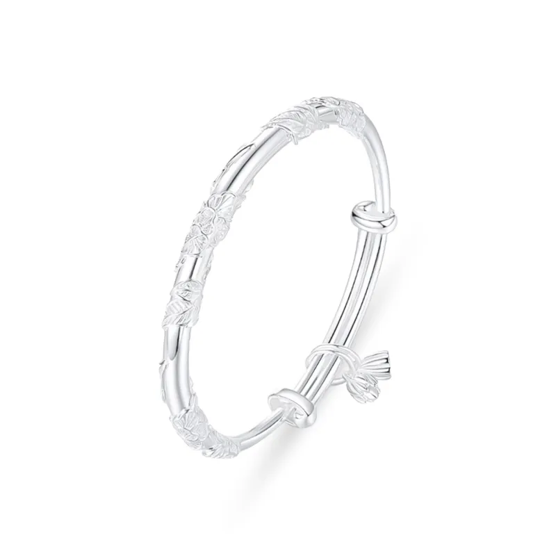SHOIIIW S 999 Fine Silver Bangles Women's-0