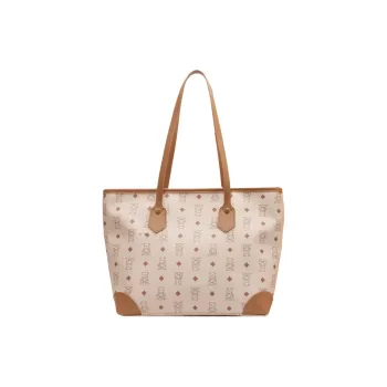 DALO PU Tote Bag, Shopping Bag, Portable Shoulder Bag Women's Ecru/Black/Brown/Pink