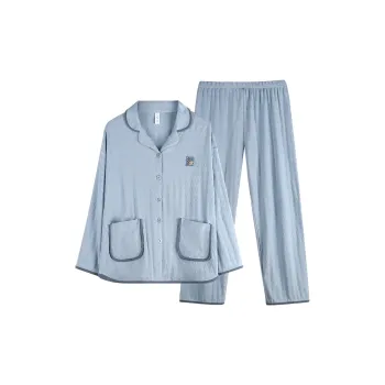 Xuan Liang Pajama Set Women's Feather Blue