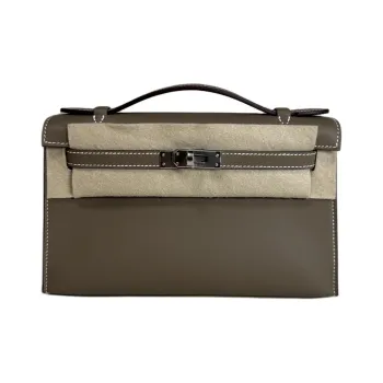HERMES Mini Kelly Generation 1 Swift Leather Kelly Bag Handbags Women's 18 Etoupe Elephant Gray