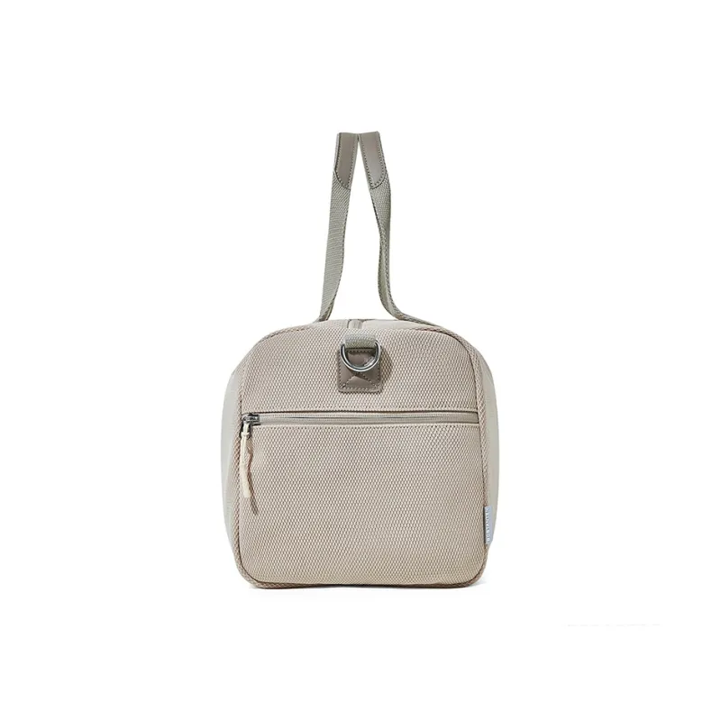 BOSTANTEN Fabric Travel Bag Unisex Black/Beige Yellow-6