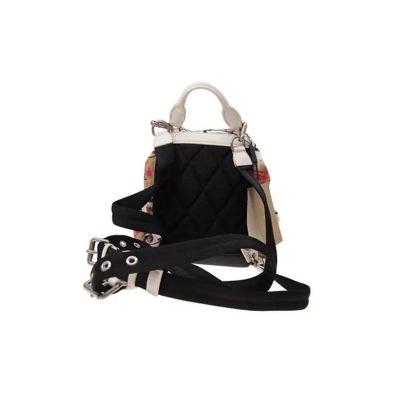 Burberry Canvas Backpack Small Size Women's Brown-5