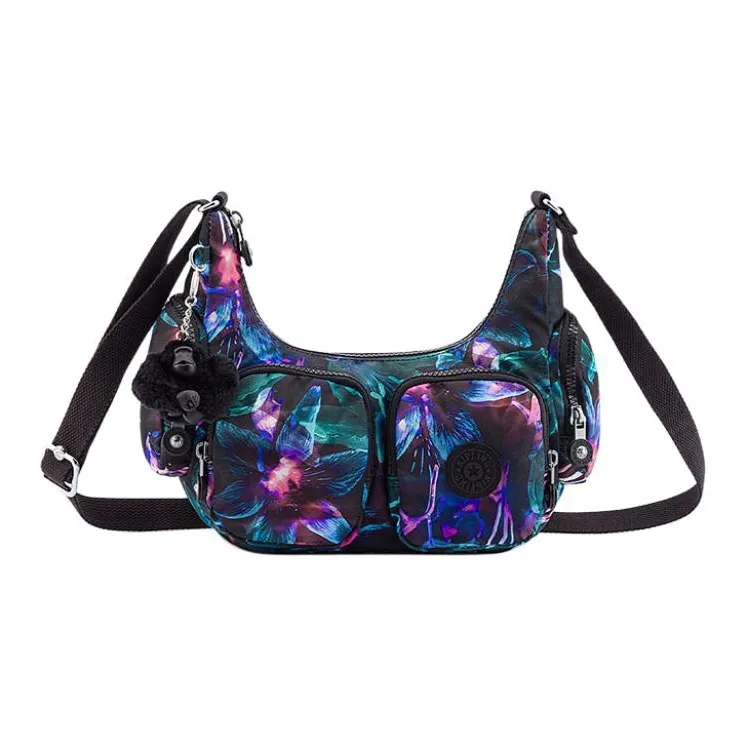 Kipling Polyamide Shoulder Bag, Crossbody Bag Small Size Unisex Multicolor-0