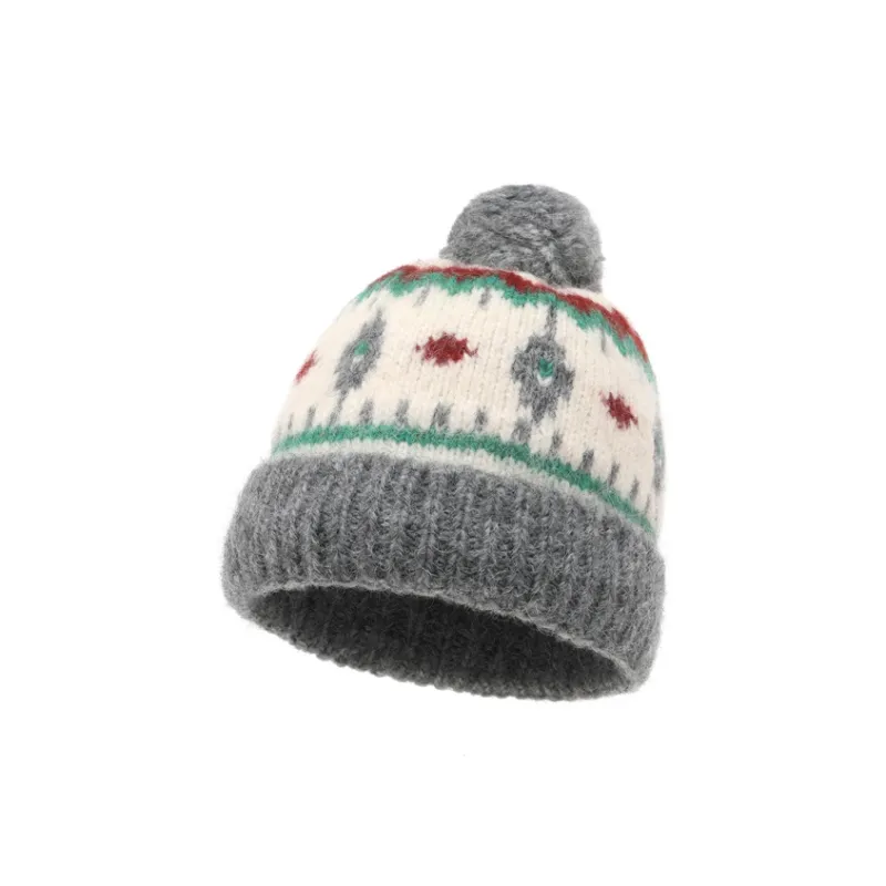 FREE RABBITⅡ Fall And Winter Thickened Warm Versatile Face And Ear Protector Knitted Hat Unisex-3