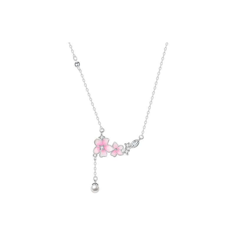 Heart Grass S925 Silver Necklaces Women's-0
