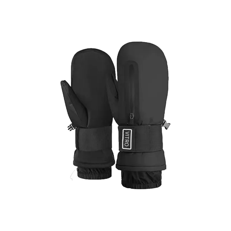 Vitro Ski Gloves Insulated For Cold Weather Outdoor Fingerless Gloves-0