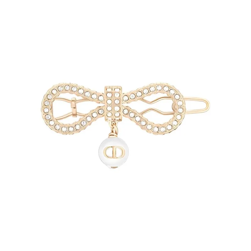 DIOR Resin Hair Clips Women's Gold-1