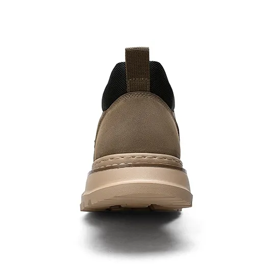 CROWN Work Boots Men Low Top Black-3
