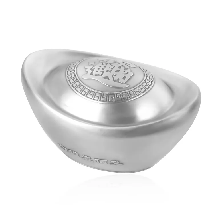 SHUIBEI 999 Fine Silver Sycee Ornament Unisex-1