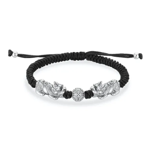 Love Link 999 Fine Silver Bracelets Men's
